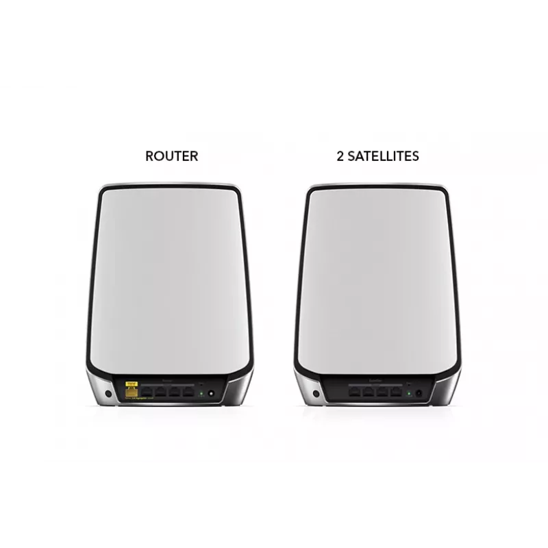 NETGEAR Orbi RBK853 AX6000 WiFi 6 tinklinė sistema Tri-band (2.4 GHz / 5 GHz / 5 GHz) Wi-Fi 6 (802.11ax) Pilka 4 Vidinė
