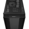PC korpusas DeepCool CC560 V2 Midi Tower juodas — ATX/microATX, grūdintas stiklas, RGB priekinis apšvietimas, 360 mm priekinis radiatorius, 370 mm GPU