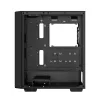 PC korpusas DeepCool CC560 V2 Midi Tower juodas — ATX/microATX, grūdintas stiklas, RGB priekinis apšvietimas, 360 mm priekinis radiatorius, 370 mm GPU