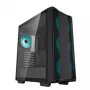 PC korpusas DeepCool CC560 V2 Midi Tower juodas — ATX/microATX, grūdintas stiklas, RGB priekinis apšvietimas, 360 mm priekinis radiatorius, 370 mm GPU