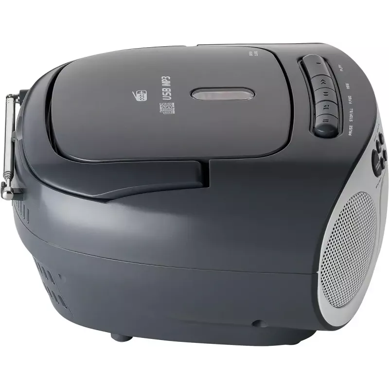 Nešiojama boombox sistema Reflexion RCR2260DAB balta/pilka su DAB+/FM imtuvu ir CD grotuvu