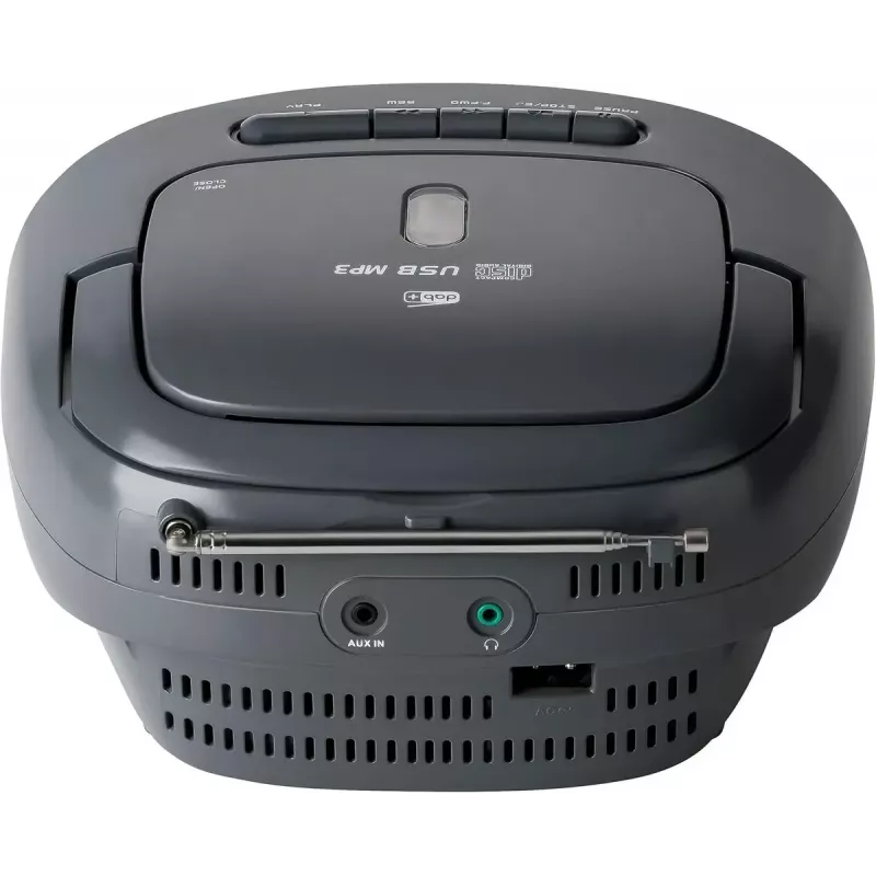 Nešiojama boombox sistema Reflexion RCR2260DAB balta/pilka su DAB+/FM imtuvu ir CD grotuvu