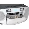 Nešiojama boombox sistema Reflexion RCR2260DAB balta/pilka su DAB+/FM imtuvu ir CD grotuvu