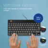 Ergonominė klaviatūra R-Go Tools R-Go Compact Break, kompaktiška klaviatūra su pertraukų programine įranga, QWERTZ (DE), laidinė, juoda