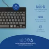 Ergonominė klaviatūra R-Go Tools R-Go Compact Break, kompaktiška klaviatūra su pertraukų programine įranga, QWERTZ (DE), laidinė, juoda