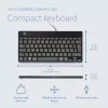 Ergonominė klaviatūra R-Go Tools R-Go Compact Break, kompaktiška klaviatūra su pertraukų programine įranga, QWERTZ (DE), laidinė, juoda