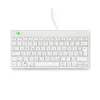 Ergonominė klaviatūra R-Go Tools R-Go Compact Break, kompaktiška klaviatūra su pertraukų programine įranga, QWERTZ (DE), laidinė, balta