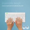 Ergonominė klaviatūra R-Go Tools R-Go Compact Break, kompaktiška klaviatūra su pertraukų programine įranga, QWERTZ (DE), laidinė, balta