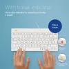 Ergonominė klaviatūra R-Go Tools R-Go Compact Break, kompaktiška klaviatūra su pertraukų programine įranga, QWERTZ (DE), laidinė, balta