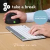 Ergonominė klaviatūra R-Go Tools R-Go Compact Break, kompaktiška klaviatūra su pertraukų programine įranga, QWERTZ (DE), laidinė, balta