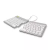 R-Go Tools Ergonominė klaviatūra R-Go Split Break su pertraukų programine įranga, ergonomiška padalinta klaviatūra, QWERTZ (DE), Bluetooth, balta