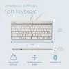 R-Go Tools Ergonominė klaviatūra R-Go Split Break su pertraukų programine įranga, ergonomiška padalinta klaviatūra, QWERTZ (DE), Bluetooth, balta