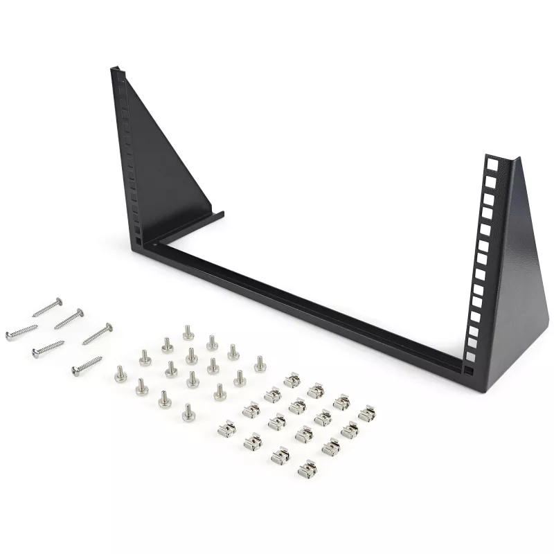 StarTech.com 5U vertikalus sieninis stovas - 19 colių žemo profilio atviras sieninis tvirtinimo laikiklis - tinklo / serverių patalpos / duomenų / AV / IT / pataisų skydo / ryšių / kompiuterių įrangai - su narvelio veržlėmis / varžtais