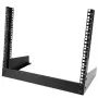 StarTech.com 2 stulpų 8U stalinis serverio stovas, mažas atviras rėmas 19 colių kompiuterio stovas, kompaktiškas tinklo stovas AV / studijos / duomenų / IT įrangai - laisvai stovintis dviejų stulpų namų / biuro stovas
