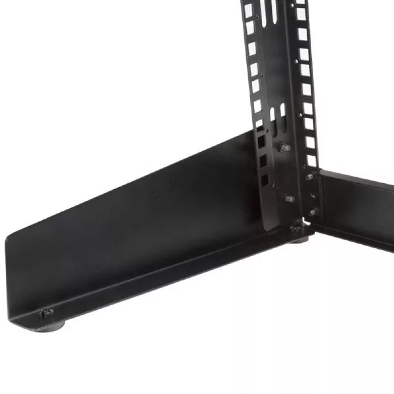StarTech.com 2 stulpų 8U stalinis serverio stovas, mažas atviras rėmas 19 colių kompiuterio stovas, kompaktiškas tinklo stovas AV / studijos / duomenų / IT įrangai - laisvai stovintis dviejų stulpų namų / biuro stovas