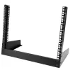 StarTech.com 2 stulpų 8U stalinis serverio stovas, mažas atviras rėmas 19 colių kompiuterio stovas, kompaktiškas tinklo stovas AV / studijos / duomenų / IT įrangai - laisvai stovintis dviejų stulpų namų / biuro stovas