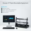 StarTech.com 2 stulpų 8U stalinis serverio stovas, mažas atviras rėmas 19 colių kompiuterio stovas, kompaktiškas tinklo stovas AV / studijos / duomenų / IT įrangai - laisvai stovintis dviejų stulpų namų / biuro stovas