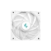 „DeepCool LE520 WH“ – universalus skysčio aušintuvas, 120 mm ventiliatorius, 220 W TDP, baltas, LGA 1150/1151/1155/1200/1700 ir AM4/AM5 palaikymas