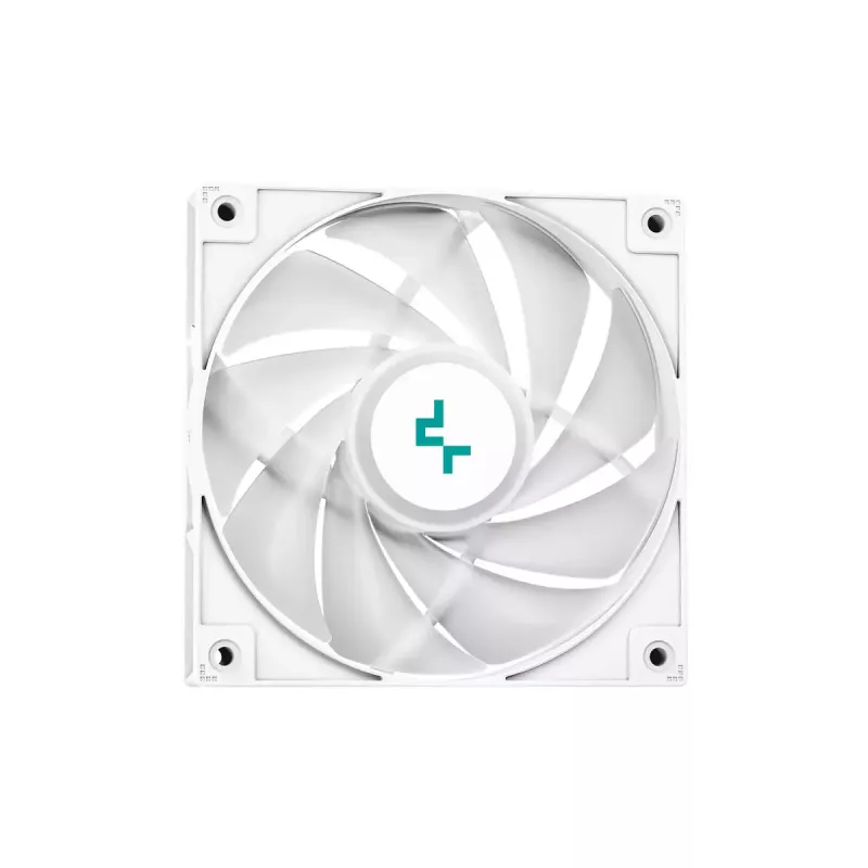 „DeepCool LE520 WH“ – universalus skysčio aušintuvas, 120 mm ventiliatorius, 220 W TDP, baltas, LGA 1150/1151/1155/1200/1700 ir AM4/AM5 palaikymas