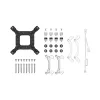 „DeepCool LE520 WH“ – universalus skysčio aušintuvas, 120 mm ventiliatorius, 220 W TDP, baltas, LGA 1150/1151/1155/1200/1700 ir AM4/AM5 palaikymas