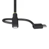 StarTech.com 1 m patikimas USB kelių įkrovimų kabelis, USB į Lightning/Micro-USB/USB-C, Apple MFi sertifikuotas, aramidinis apvalkalas, universalus 3-in-1 USB įkrovimo laidas, skirtas iPhone/iPad/Android