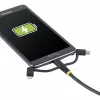 StarTech.com 1 m patikimas USB kelių įkrovimų kabelis, USB į Lightning/Micro-USB/USB-C, Apple MFi sertifikuotas, aramidinis apvalkalas, universalus 3-in-1 USB įkrovimo laidas, skirtas iPhone/iPad/Android