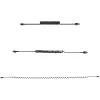 StarTech.com 1m (3 pėd.) USB į Lightning laidas, MFi sertifikuotas, spiralinis iPhone įkrovimo laidas, juodas, patvarus TPE apvalkalas, aramidinis pluoštas, tvirtas spiralinis Lightning laidas