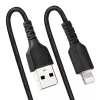 StarTech.com 1m (3 pėd.) USB į Lightning laidas, MFi sertifikuotas, spiralinis iPhone įkrovimo laidas, juodas, patvarus TPE apvalkalas, aramidinis pluoštas, tvirtas spiralinis Lightning laidas