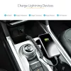 StarTech.com 1m (3 pėd.) USB į Lightning laidas, MFi sertifikuotas, spiralinis iPhone įkrovimo laidas, juodas, patvarus TPE apvalkalas, aramidinis pluoštas, tvirtas spiralinis Lightning laidas