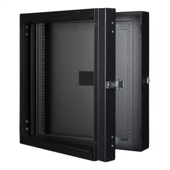 Prie sienos montuojama stelažas LOGON RWMD12UBL 12U juoda 80 kg talpa