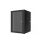 Lanview RWP16U45BL-D stovo spinta 16U prie sienos montuojamas stovas Juoda