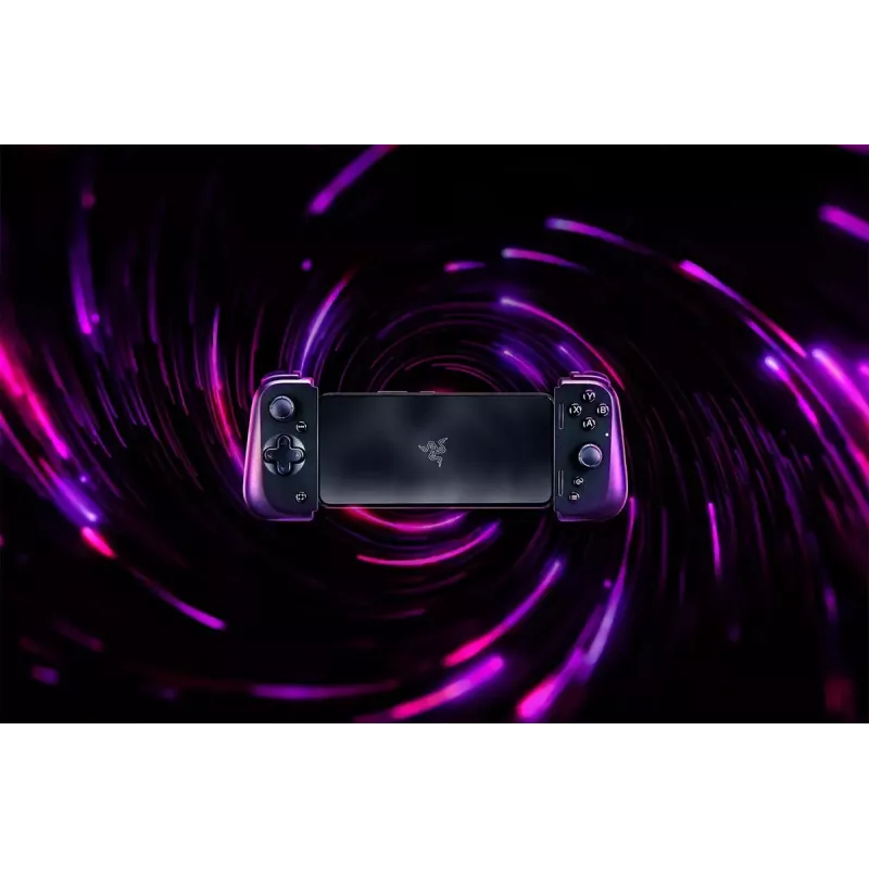 „Razer Kishi V2“, juodas, laidinis analoginis / skaitmeninis „Android“ žaidimų pultas, USB
