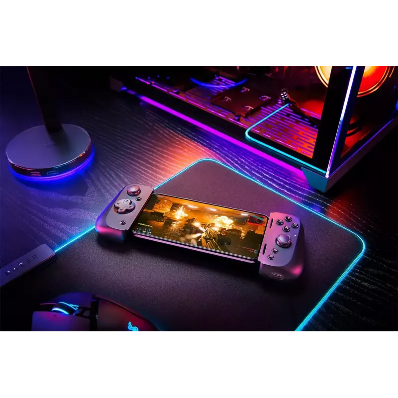„Razer Kishi V2“, juodas, laidinis analoginis / skaitmeninis „Android“ žaidimų pultas, USB