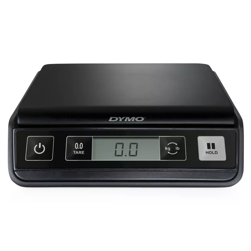 DYMO M2 Skaitmeninės Pašto Svarstyklės | 2 kg talpa USB Pašto Svėrimo Svarstyklės | Kompaktiškas dydis 18,5 cm I x 16,1 cm P x 4,4 cm A