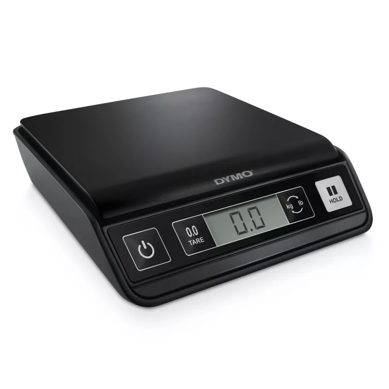 DYMO M2 Skaitmeninės Pašto Svarstyklės | 2 kg talpa USB Pašto Svėrimo Svarstyklės | Kompaktiškas dydis 18,5 cm I x 16,1 cm P x 4,4 cm A