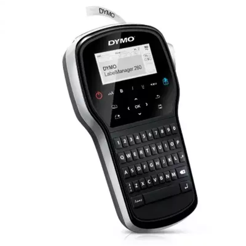 Etikečių spausdintuvas Dymo LabelManager 280 — terminis perkėlimas, D1 juosta 6/9/12 mm, įkraunamas, LCD, QWERTY