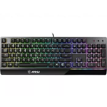 MSI VIGOR GK30 RGB MEMchanical Gaming klaviatūra ' DE Layout, MECH. Membrane switches, 6-Zone RGB Lighting, RGB Mystic Light, water repellent klaviatūra design'