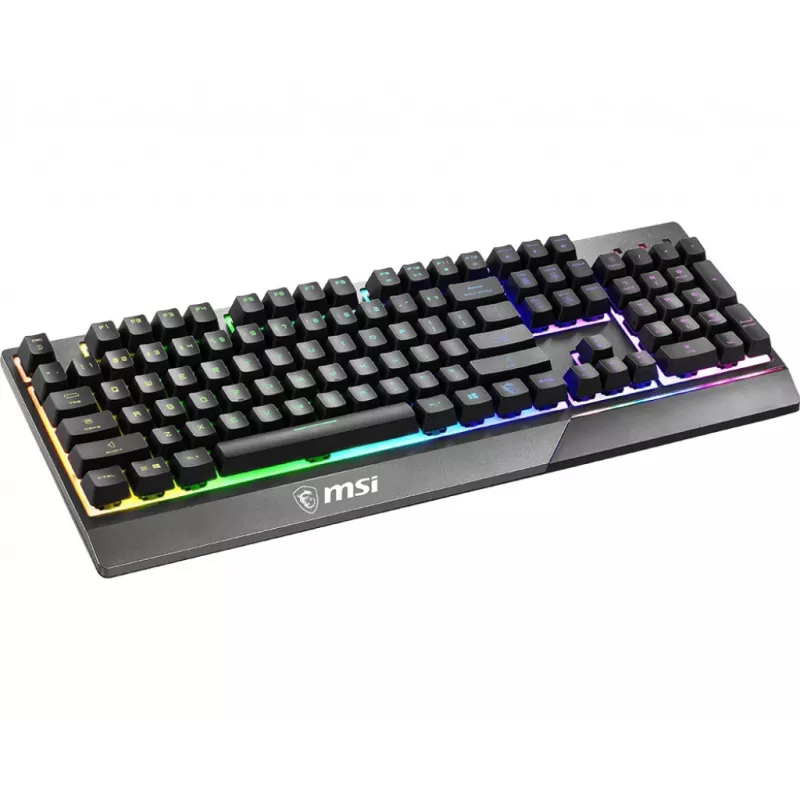 MSI VIGOR GK30 RGB MEMchanical Gaming klaviatūra ' DE Layout, MECH. Membrane switches, 6-Zone RGB Lighting, RGB Mystic Light, water repellent klaviatūra design'