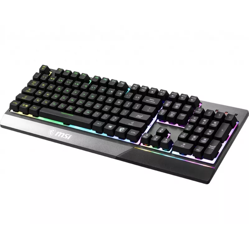 MSI VIGOR GK30 RGB MEMchanical Gaming klaviatūra ' DE Layout, MECH. Membrane switches, 6-Zone RGB Lighting, RGB Mystic Light, water repellent klaviatūra design'