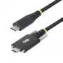 StarTech.com 6.6 pėdų (2 m) USB-C įkrovimo laidas, šoninis varžtinis užraktas, 240 W (5 A) PD EPR, dvigubo sluoksnio silikoninis/pintas apvalkalas, USB 2.0 nešiojamojo kompiuterio įkroviklio laidas, USB-IF sertifikuotas, patikimas USB-C įkrovimo laidas