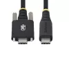 StarTech.com 6.6 pėdų (2 m) USB-C įkrovimo laidas, šoninis varžtinis užraktas, 240 W (5 A) PD EPR, dvigubo sluoksnio silikoninis/pintas apvalkalas, USB 2.0 nešiojamojo kompiuterio įkroviklio laidas, USB-IF sertifikuotas, patikimas USB-C įkrovimo laidas