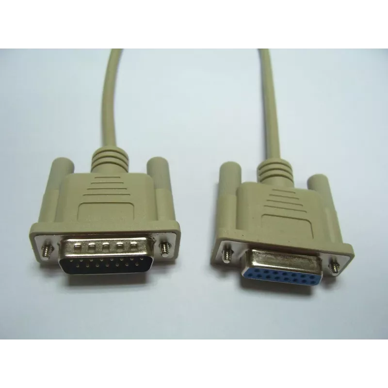 Microconnect SCSE15GF2 VGA laidas 2 m VGA (D-Sub) Smėlio spalvos