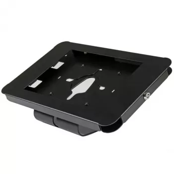 StarTech.com Saugus planšetinių kompiuterių stovas - stalinis arba tvirtinamas prie sienos, juoda, 24.6 cm (9.7 col.), 9.7 col. iPad, Plienas, 1.3 cm, Raktas