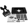StarTech.com Saugus planšetinių kompiuterių stovas - stalinis arba tvirtinamas prie sienos, juoda, 24.6 cm (9.7 col.), 9.7 col. iPad, Plienas, 1.3 cm, Raktas