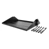 StarTech.com 2U serverio stovo lentyna, centre montuojamas universalus ventiliuojamas stovo konsolinis padėklas, skirtas 19 colių tinklo įrangos stovui, tvirto plieno, 200 svarų talpa, 14 colių gylio, juoda