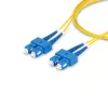 StarTech.com 3 m (9,8 pėd.) SC į SC (UPC) OS2 vienmodis dvipusis šviesolaidinis kabelis, 9/125 µm, 40G/100G plokščias, nejautrus lenkimui, maži įterpimo nuostoliai – LSZH šviesolaidinis trumpiklis