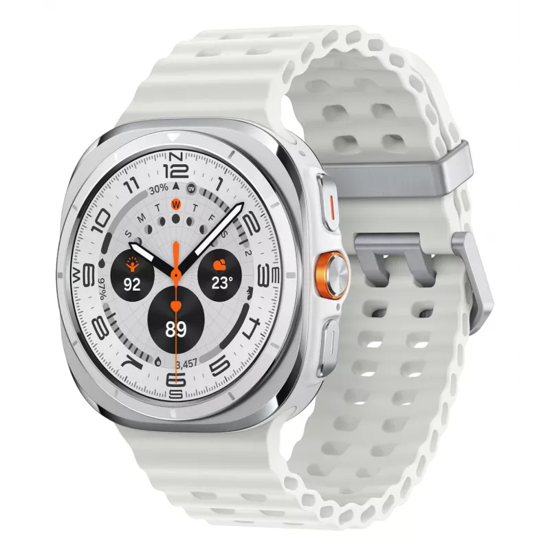 Samsung Galaxy Watch Ultra 3,81 cm (1,5 colio) AMOLED 47 mm skaitmeninis 480 x 480 pikselių jutiklinis ekranas 4G balta Wi-Fi GPS (palydovinis)
