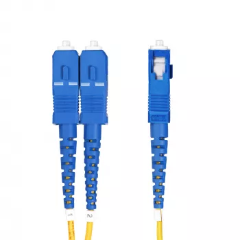 StarTech.com 5 m (16,4 pėd.) LC į SC (UPC) OS2 vienmodis dvipusis šviesolaidinis kabelis, 9/125 µm, 100G, nejautrus lenkimui, maži įterpimo nuostoliai – LSZH šviesolaidinis jungiamasis laidas