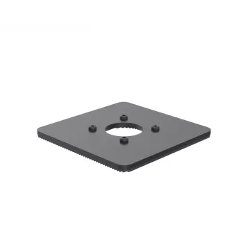 Ergonomic Solutions SpacePole POS 150x150 mm pagrindo plokštė 5 mm, POS plokštė, juoda, metalinė, 150 mm, 150 mm, 12 mm