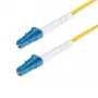 StarTech.com 1 m (3,3 pėd.) LC į LC (UPC) OS2 vienmodis simpleksinis šviesolaidinis kabelis, 9/125 µm, 40G/100G, nejautrus lenkimui, maži įterpimo nuostoliai – LSZH šviesolaidinis jungiamasis laidas